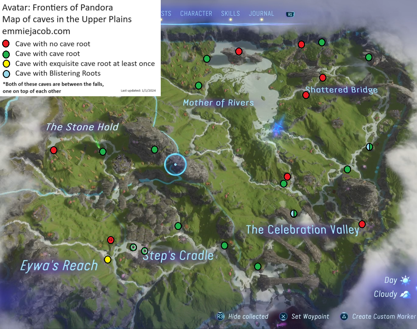 Avatar Frontiers Of Pandora Maps Of Caves In The Upper Plains