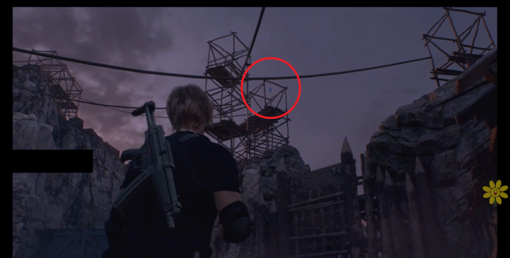 Resident Evil 4R Chapter 3 Medallion Location.