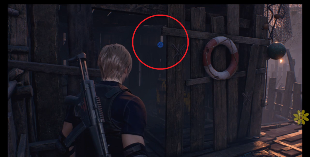 Resident Evil 4R Chapter 3 Medallion Location.