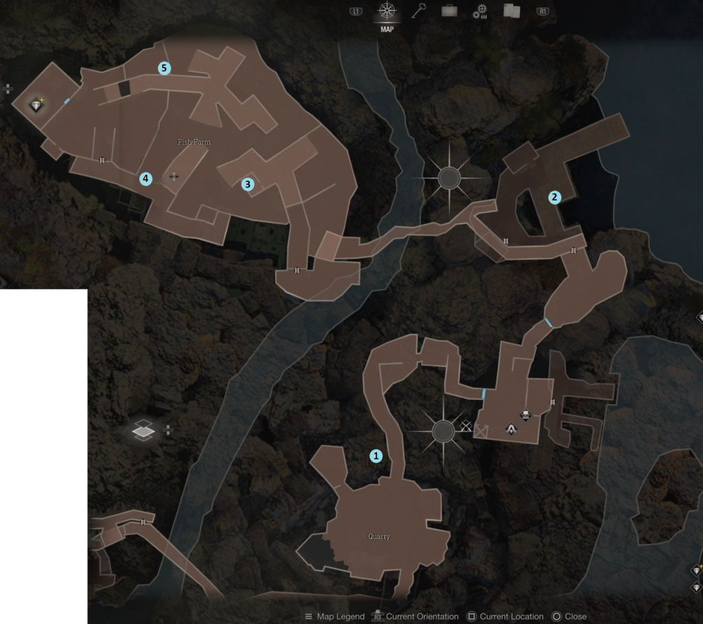 Resident evil 4 remake Quarry Map.