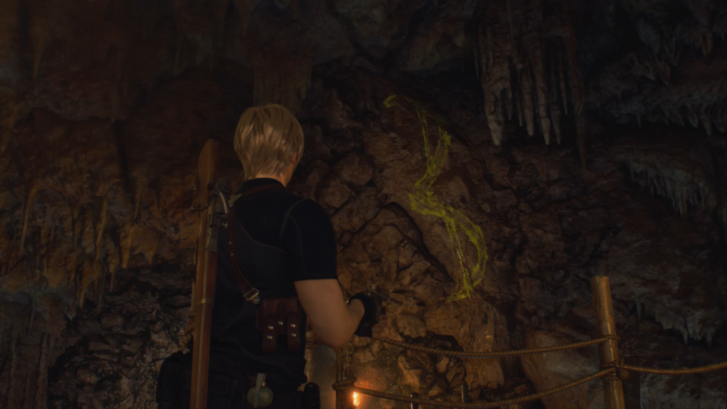 Resident Evil 4 Small Cave Shrine Puzzle - symbol.

