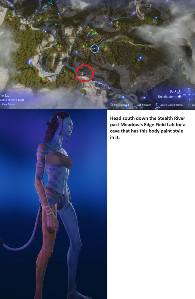 Avatar Frontiers of Pandora Stealth River Body Paint Style Clouded Forest.