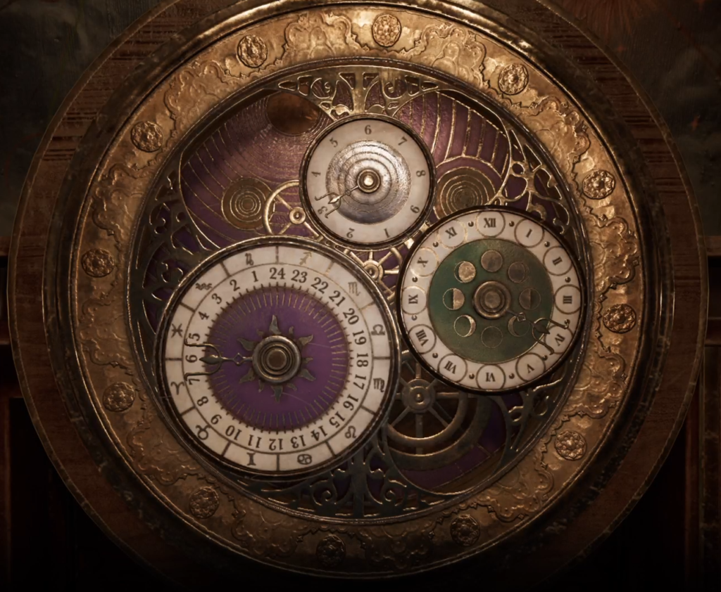 Alone in the Dark Astronomical Clock Puzzle Talisman Numbers