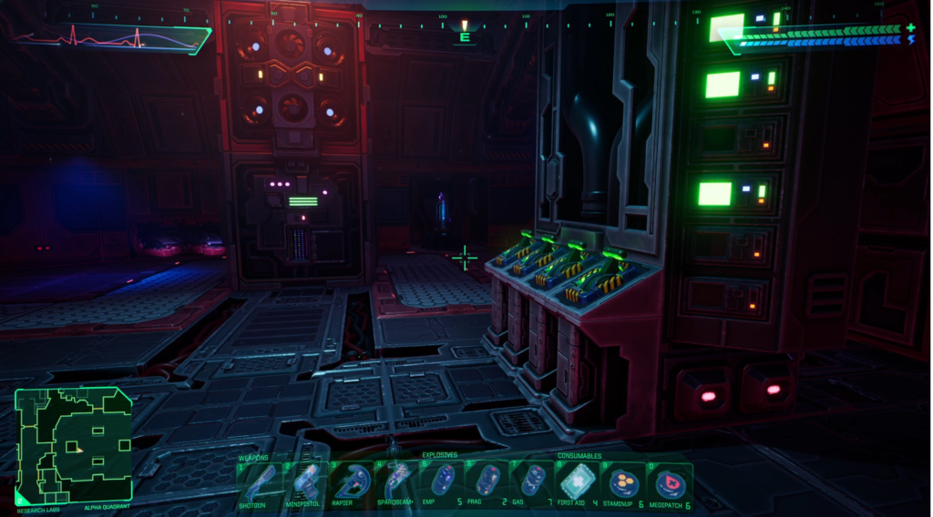 System Shock Power Recharge Station Research Level.