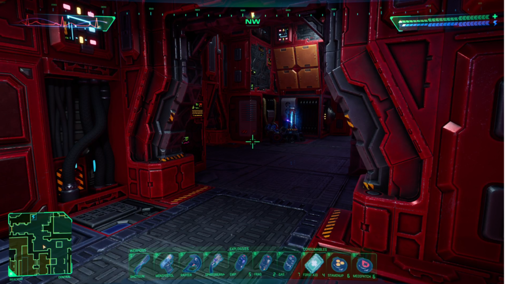 System Shock Power Recharge Station Reactor Level.