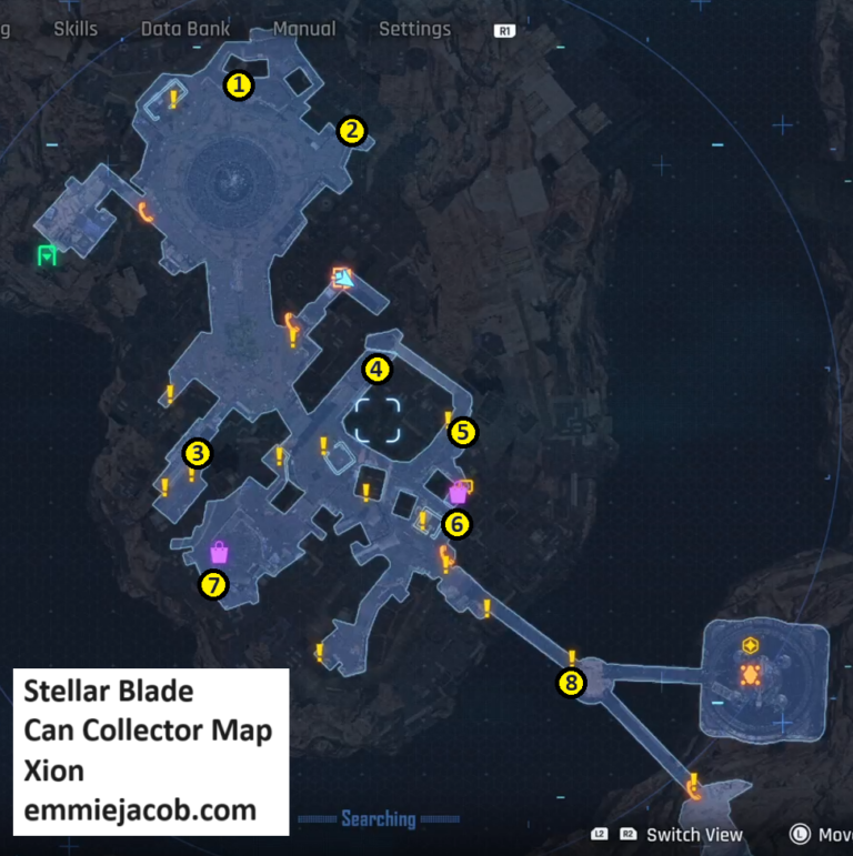 Stellar Blade - Can Location Maps for Xion, Wasteland and Great Desert ...