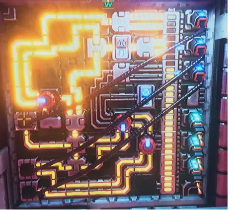 System Shock Junction Box Puzzle 26 to 29 nodes, 6 plugs solution