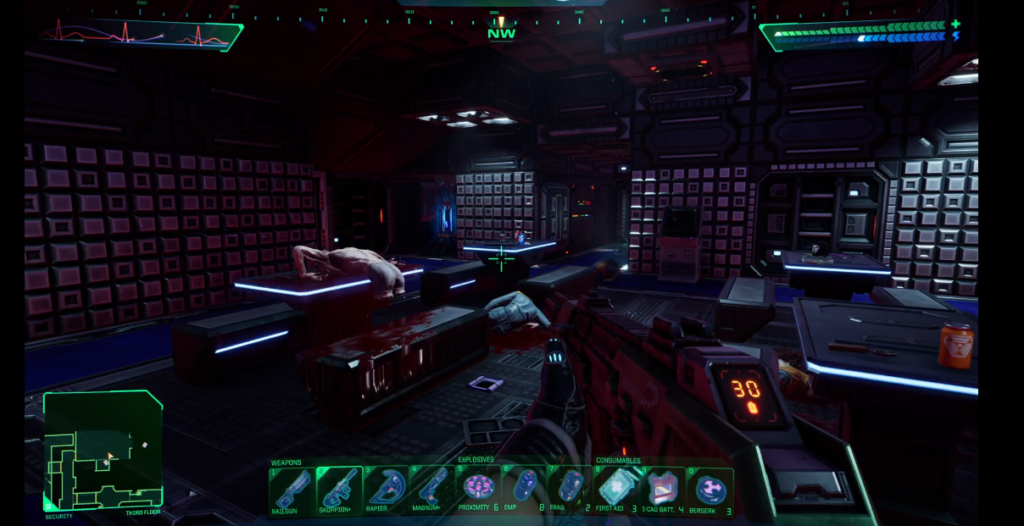 System Shock Power Recharge Station Security Level.