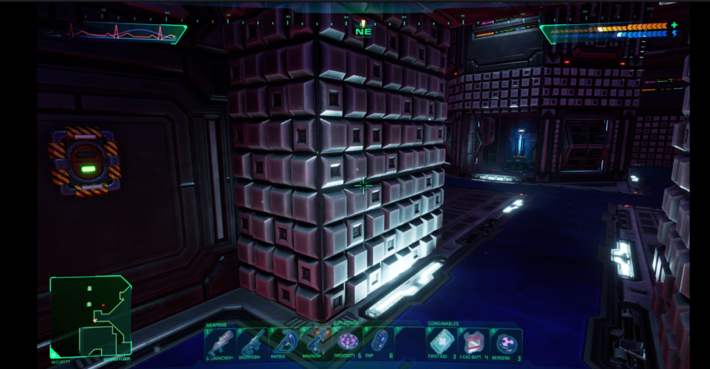 System Shock Power Recharge Station Security Level.