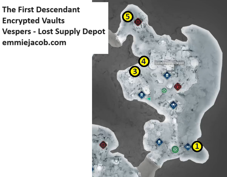 The First Descendant, Encrypted Vaults, Vespers, Lost Supply Depot