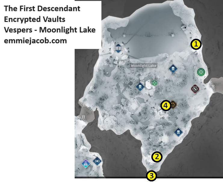 The First Descendant, Encrypted Vaults, Vespers, Moonlight Lake.