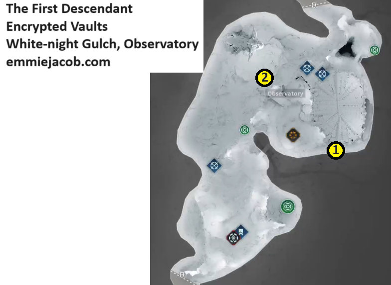 The First Descendant, Encrypted Vaults, White-night Gulch, Observatory